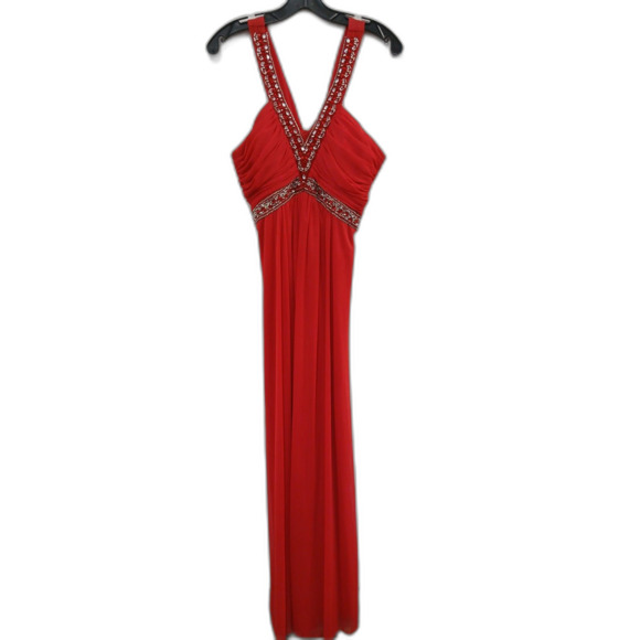 Fiestaware Dresses & Skirts - Fiesta Fashion Red Sleeveless Evening Gown - Medium